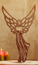 Lade das Bild in den Galerie-Viewer, Außergewöhnlicher Engel "Heart" aus Edelrost