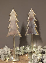 Lade das Bild in den Galerie-Viewer, Moderne grosse minimalistische Tannen in antiksilber schlichte Eleganz