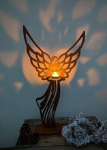 Lade das Bild in den Galerie-Viewer, Außergewöhnlicher Engel "Heart" aus Edelrost