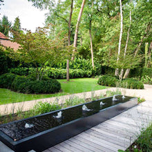 Lade das Bild in den Galerie-Viewer, 1er-Sprudelbrunnen: Wassertisch inkl. Sprudeldüse, Oase/Pontec-Pumpe und LED-Beleuchtung aus Aluminium farbig pulverbeschichtet in 3 möglichen Größen