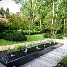 Lade das Bild in den Galerie-Viewer, 6er-Sprudelbrunnen: Wassertisch inkl. Sprudeldüsen, Oase/Pontec-Pumpe und LED-Beleuchtung aus Aluminium farbig pulverbeschichtet