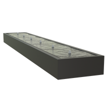 Lade das Bild in den Galerie-Viewer, 6er-Sprudelbrunnen: Wassertisch inkl. Sprudeldüsen, Oase/Pontec-Pumpe und LED-Beleuchtung aus Aluminium farbig pulverbeschichtet