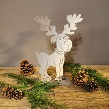 Lade das Bild in den Galerie-Viewer, Knuffiger Elchhund Fred aus Edelstahl für drinnen &amp; draußen
