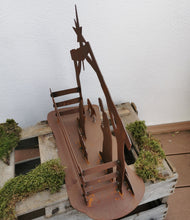 Lade das Bild in den Galerie-Viewer, Edelrost-Krippe in 3D-Aufbau, wunderschöne Außendeko