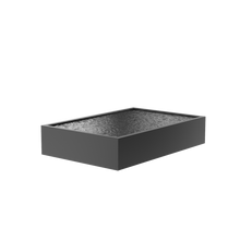 Lade das Bild in den Galerie-Viewer, Wasserbecken aus Aluminium farbig pulverbeschichtet in 22 möglichen Größen (geeignet zur Kombination mit den Wasserwänden)