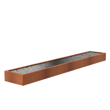Lade das Bild in den Galerie-Viewer, Wasserbecken aus Cortenstahl in 22 möglichen Größen (geeignet zur Kombination mit den Wasserwänden)