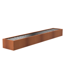 Lade das Bild in den Galerie-Viewer, Wasserbecken aus Cortenstahl in 22 möglichen Größen (geeignet zur Kombination mit den Wasserwänden)