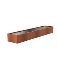 Lade das Bild in den Galerie-Viewer, Wasserbecken aus Cortenstahl in 22 möglichen Größen (geeignet zur Kombination mit den Wasserwänden)