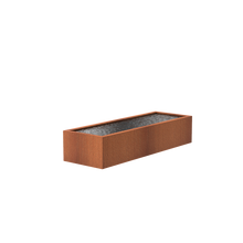 Lade das Bild in den Galerie-Viewer, Wasserbecken aus Cortenstahl in 22 möglichen Größen (geeignet zur Kombination mit den Wasserwänden)