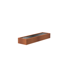 Lade das Bild in den Galerie-Viewer, Wasserbecken aus Cortenstahl in 22 möglichen Größen (geeignet zur Kombination mit den Wasserwänden)