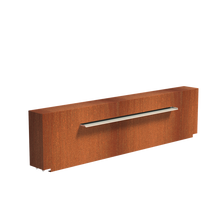 Lade das Bild in den Galerie-Viewer, Wasserwand aus Cortenstahl in verschiedenen Ausführungen zur Montage an den Wasserbecken