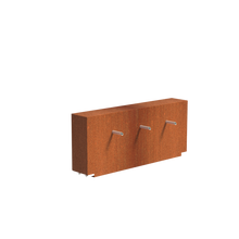 Lade das Bild in den Galerie-Viewer, Wasserwand aus Cortenstahl in verschiedenen Ausführungen zur Montage an den Wasserbecken