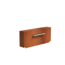 Lade das Bild in den Galerie-Viewer, Wasserwand aus Cortenstahl in verschiedenen Ausführungen zur Montage an den Wasserbecken