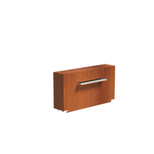 Lade das Bild in den Galerie-Viewer, Wasserwand aus Cortenstahl in verschiedenen Ausführungen zur Montage an den Wasserbecken