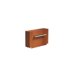 Lade das Bild in den Galerie-Viewer, Wasserwand aus Cortenstahl in verschiedenen Ausführungen zur Montage an den Wasserbecken